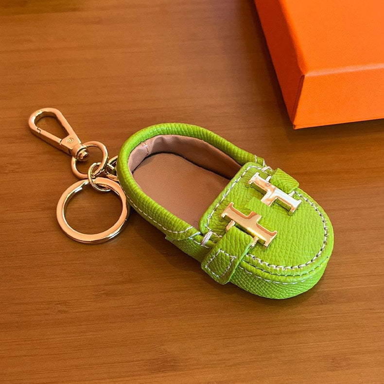 Little Shoe Keychain Leather Bag Charm