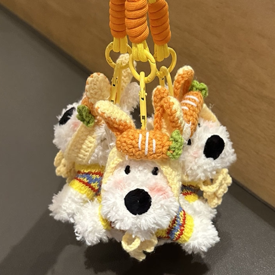 West Highland Fluffy Bag Charm