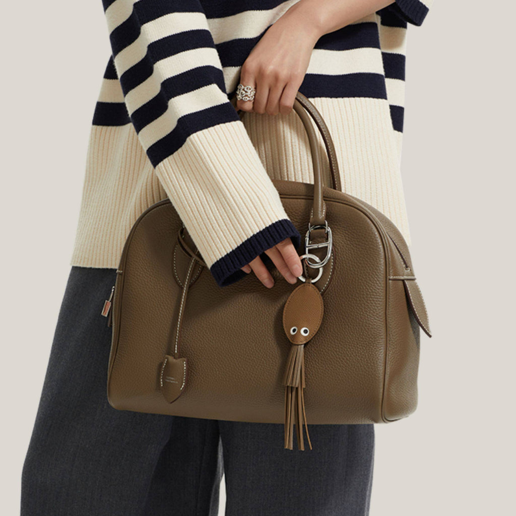 Tassel-designed Squid Leather Bag Charm