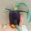 Elephant Wool Felt Fluffy Bag Charm