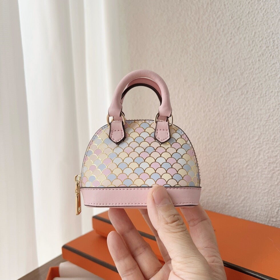 Shell Bag Leather Bag Charm