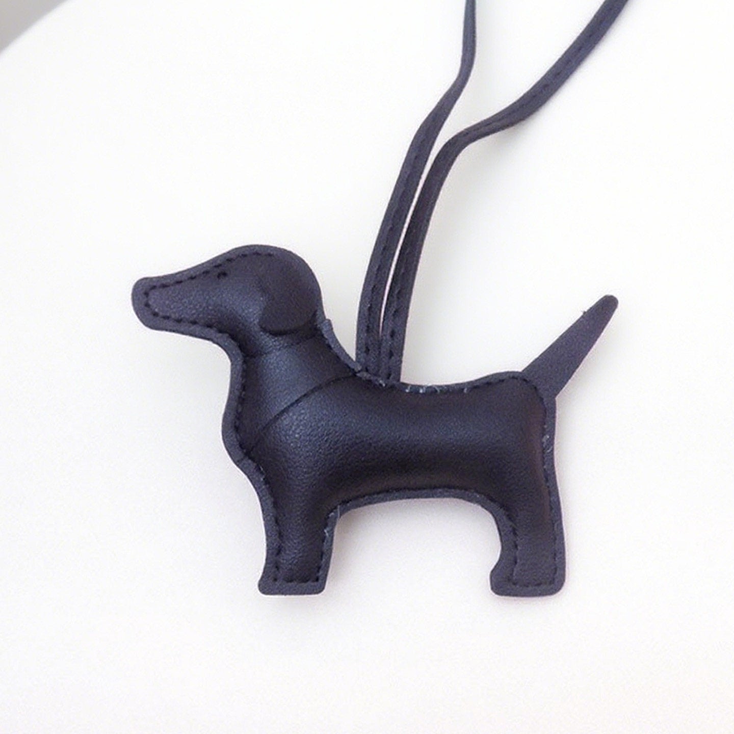 Lucky Chinese Rural Dog Leather Bag Charm