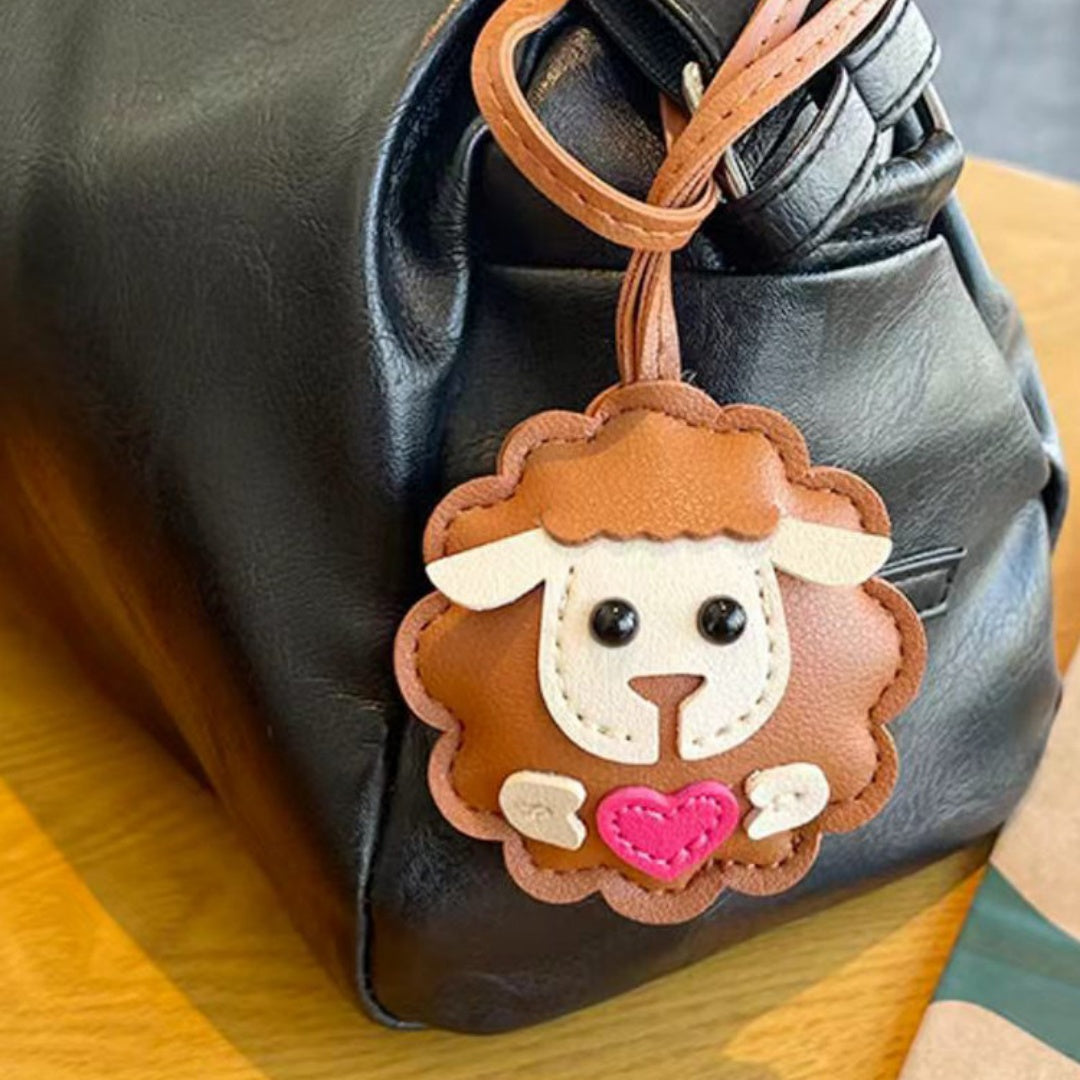 Sheep Leather Bag Charm