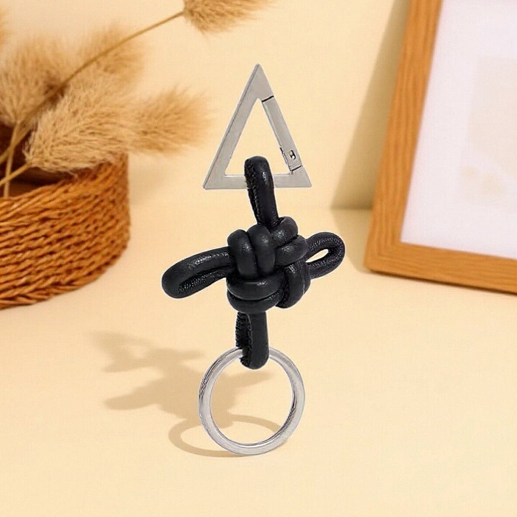 Chinese Knot Leather Bag Charm