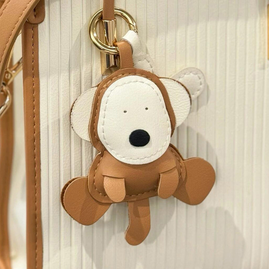 Little Monkey Leather Bag Charm