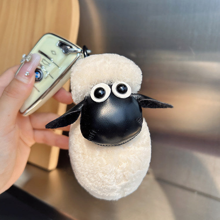 Shawn Sheep Fluffy Bag Charm