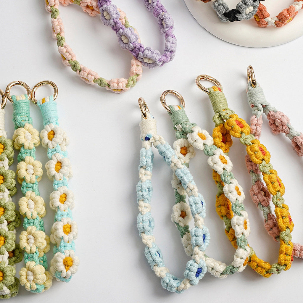 Cute Woven Flower Knotty Bag Charm