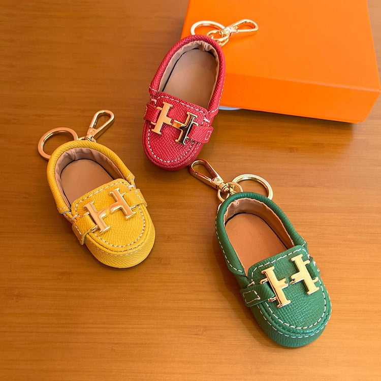 Little Shoe Keychain Leather Bag Charm