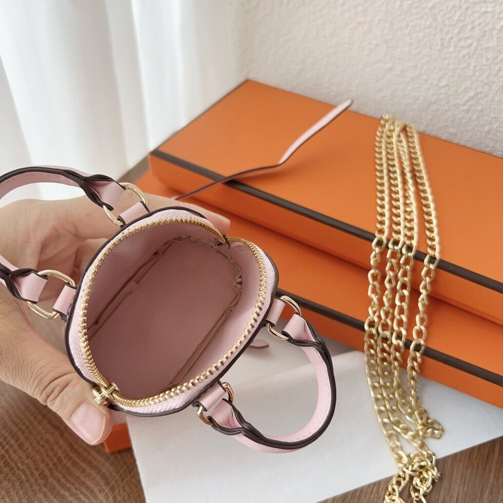 Shell Bag Leather Bag Charm