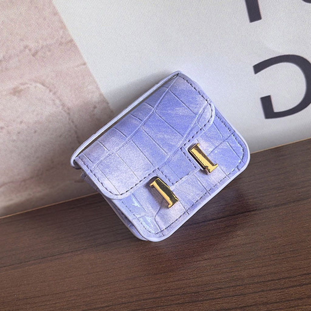 Mini Crocodile Grain Flap Bag Leather Bag Charm