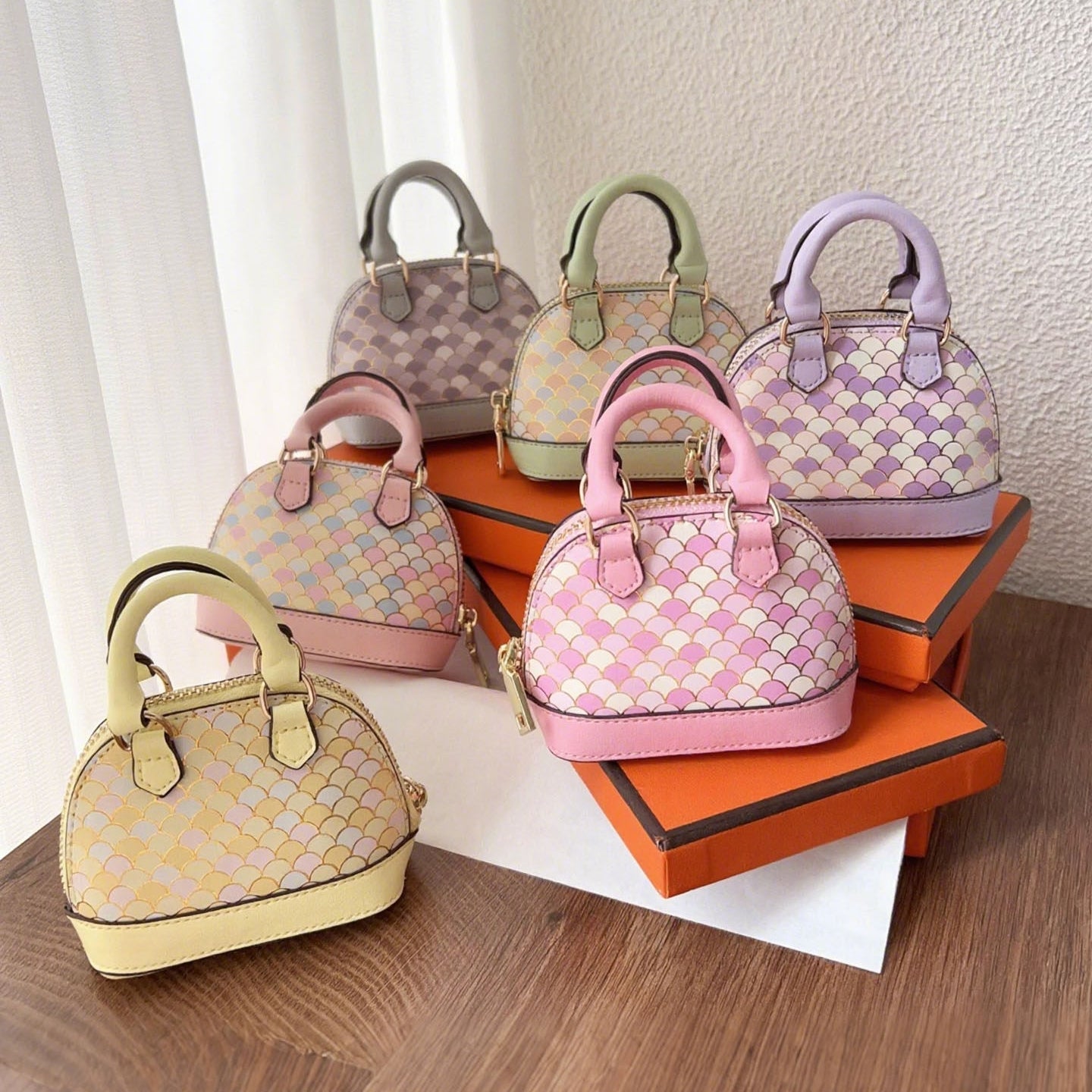Shell Bag Leather Bag Charm
