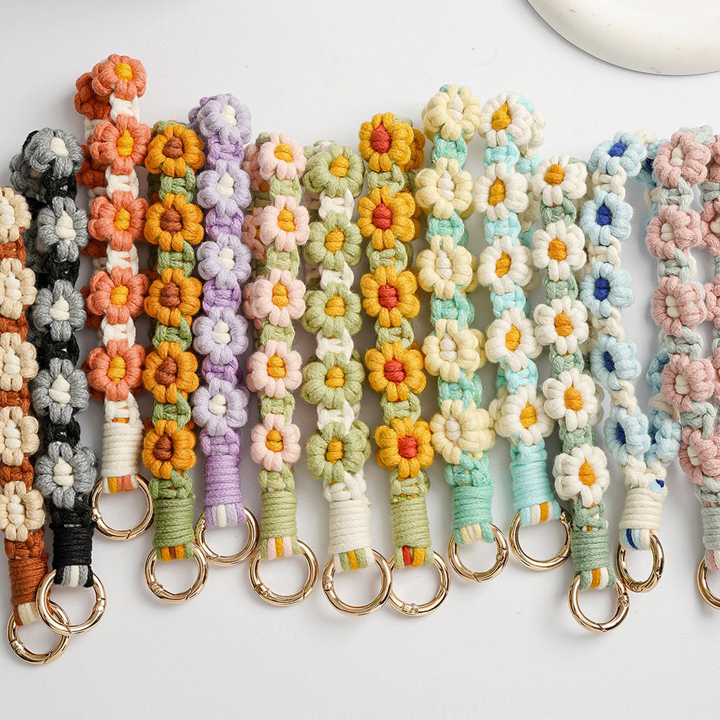 Cute Woven Flower Knotty Bag Charm