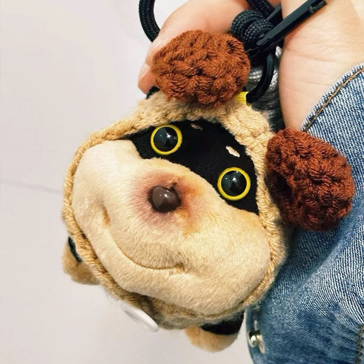 Bee Puppy Fluffy Bag Charm