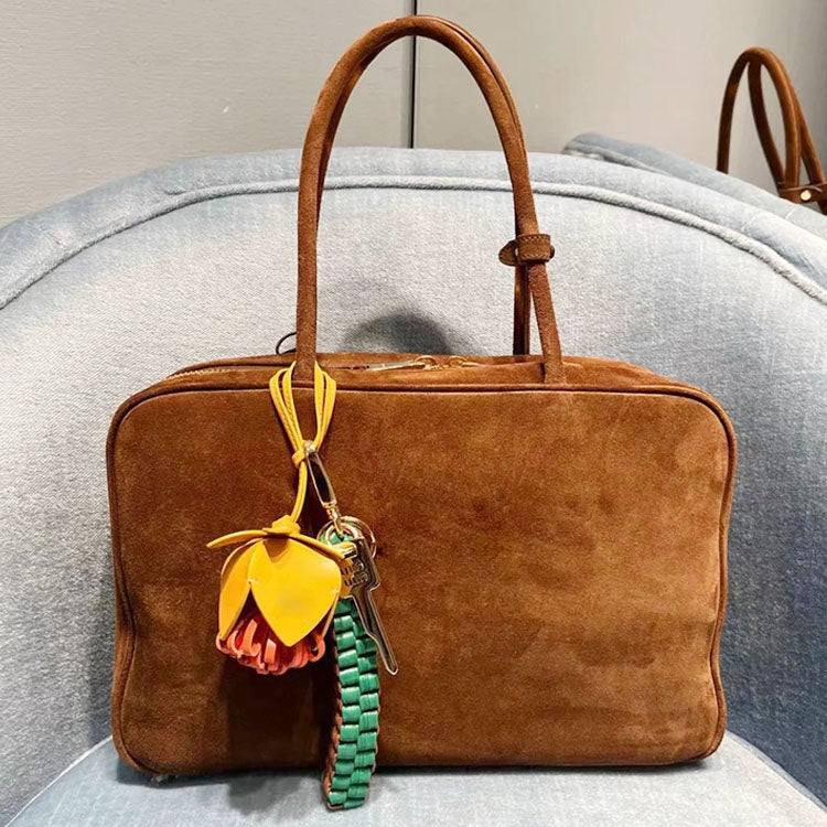 Flower Leather Bag Charm