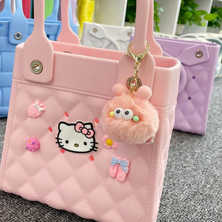 Schoolbag Coal Ball Fluffy Bag Charm
