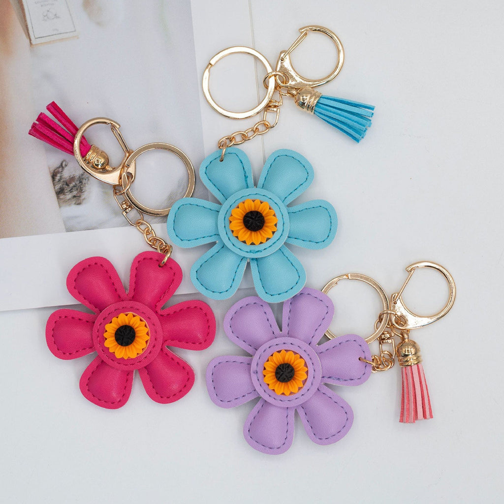 Little Flower Leather Bag Charm