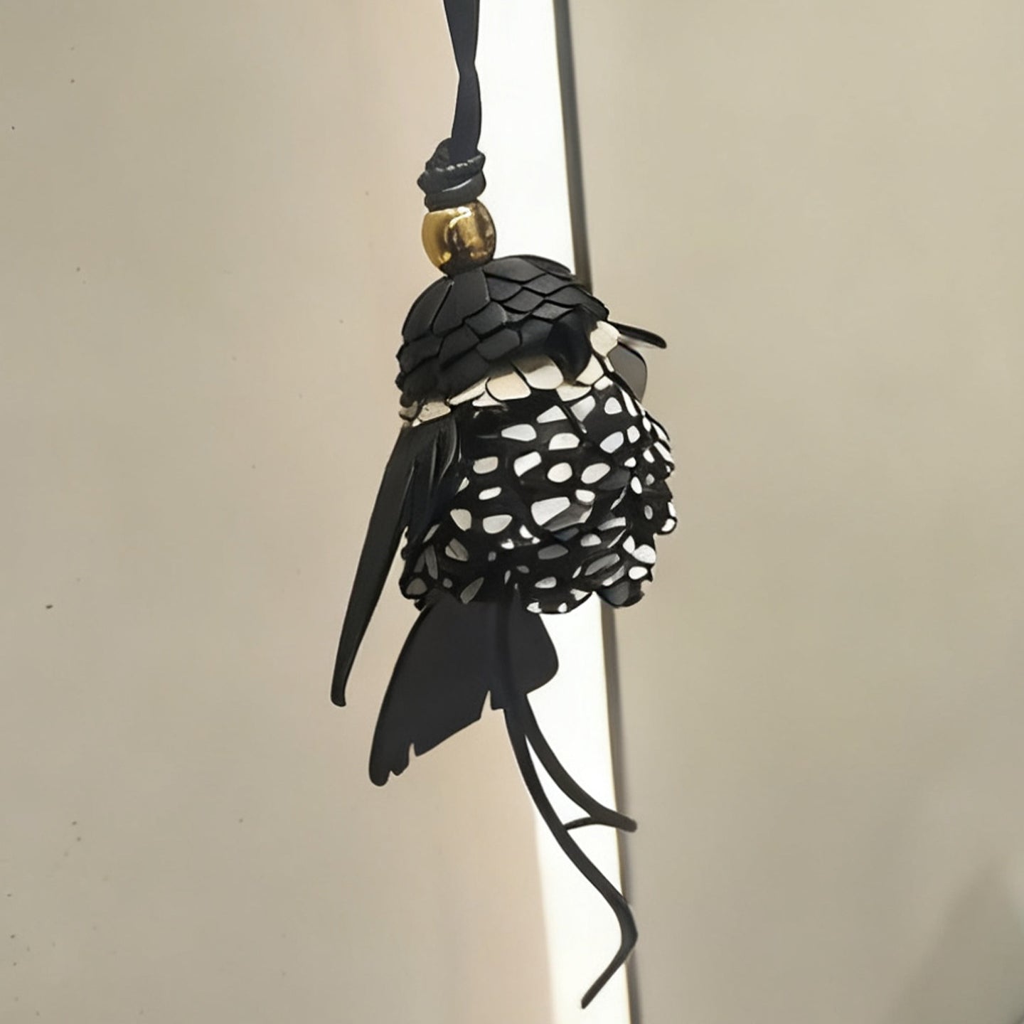 Parrot Leather Bag Charm