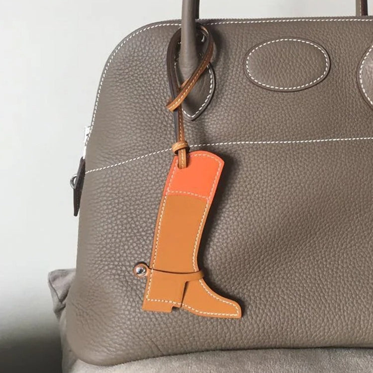 Multicolored Boots Leather Bag Charm
