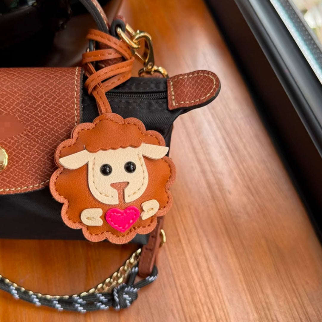 Sheep Leather Bag Charm