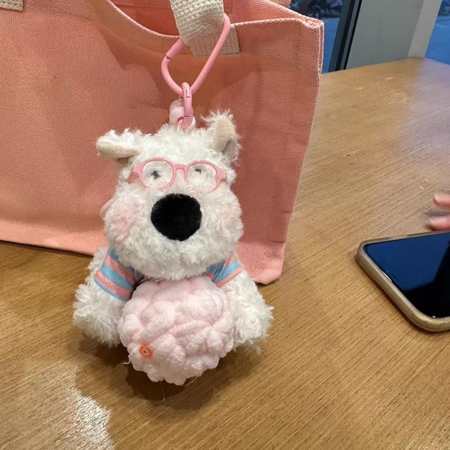 West Highland Fluffy Bag Charm
