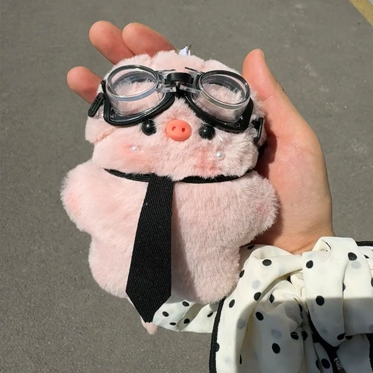 Girly Pink Pig Fluffy Bag Charm
