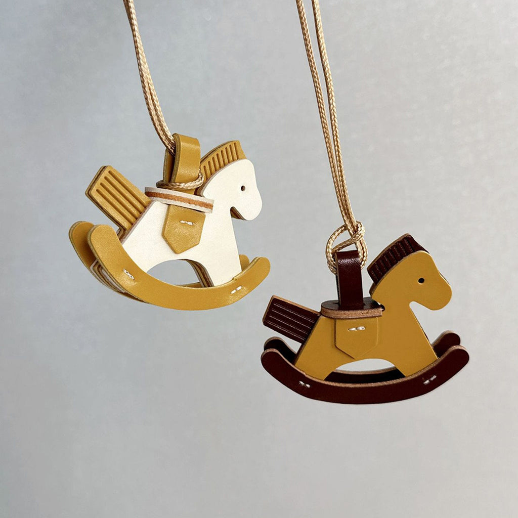 Rocking Horse Leather Bag Charm