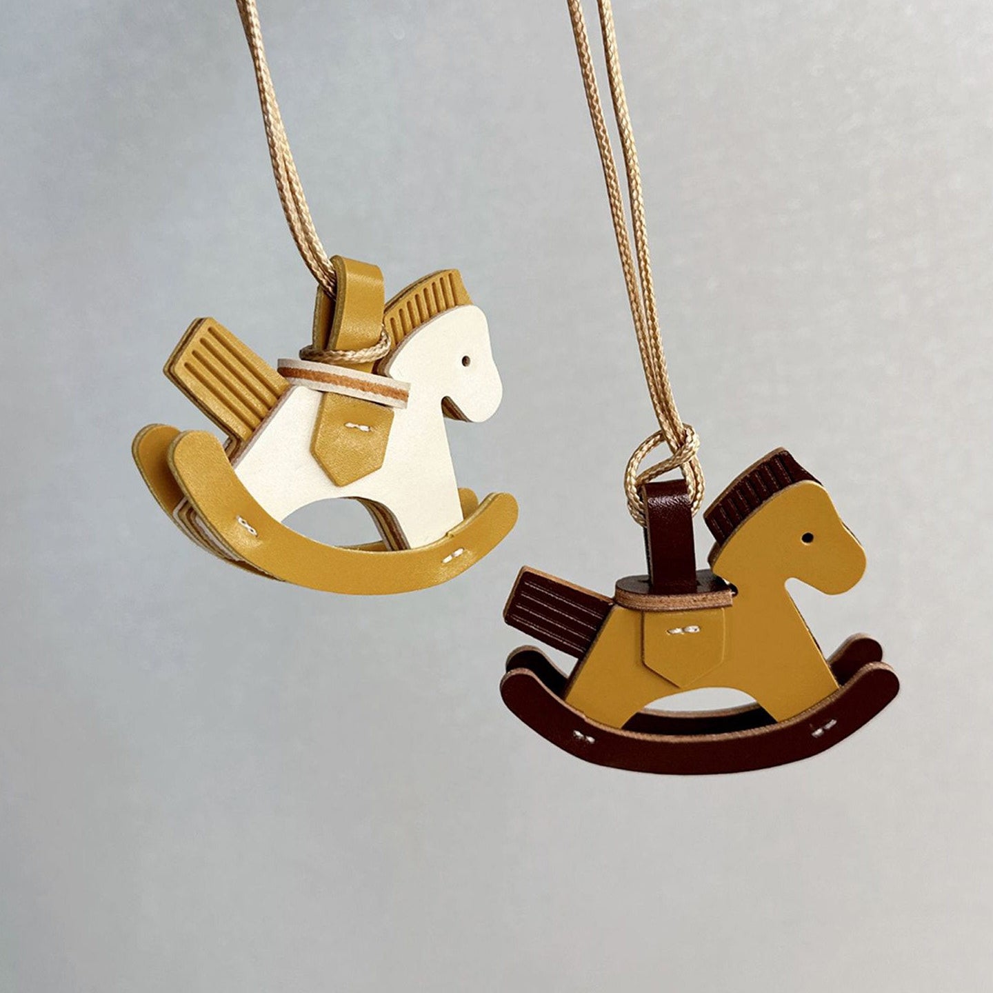 Rocking Horse Leather Bag Charm