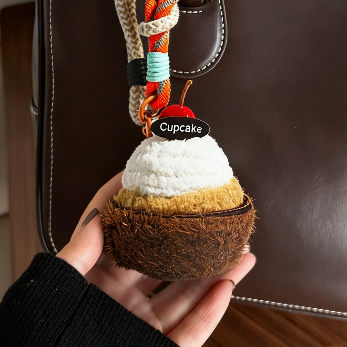 Plush Cake Fluffy Bag Charm