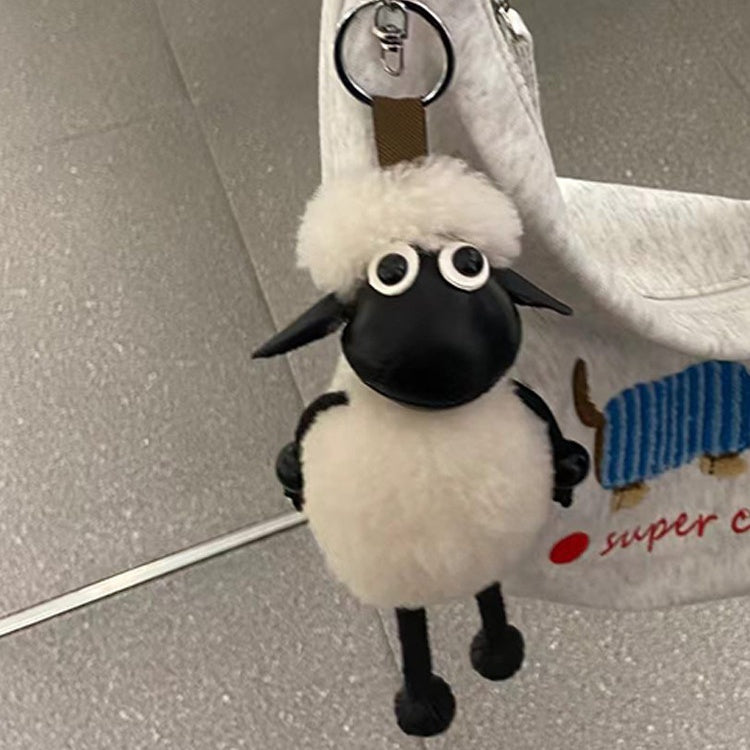 Shawn Sheep Fluffy Bag Charm