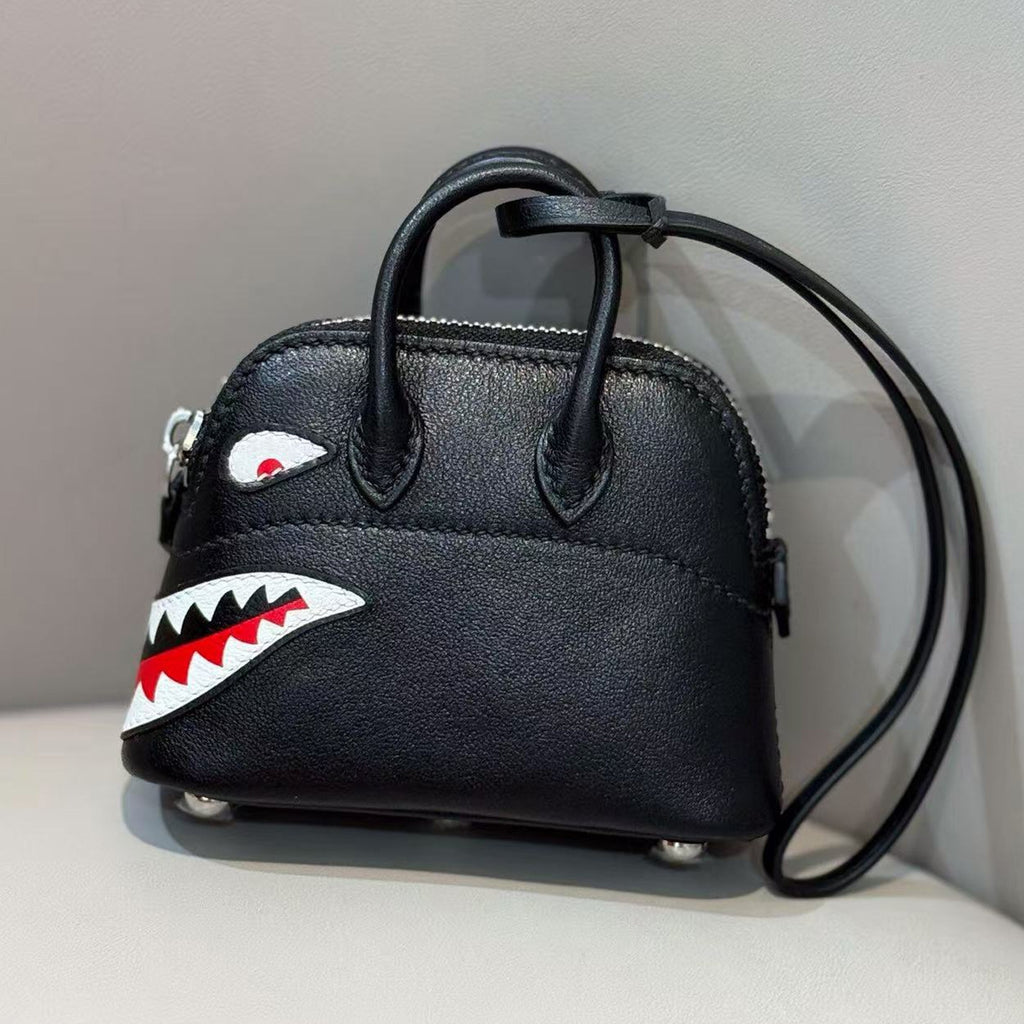 Shark Shell Bag Leather Bag Charm