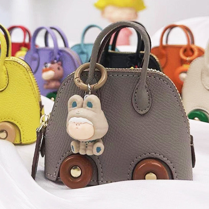 Wheel Shell Bag Leather Bag Charm