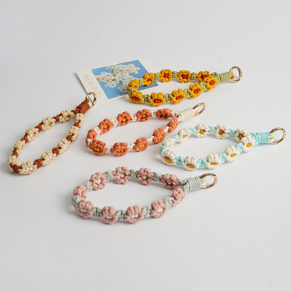 Cute Woven Flower Knotty Bag Charm