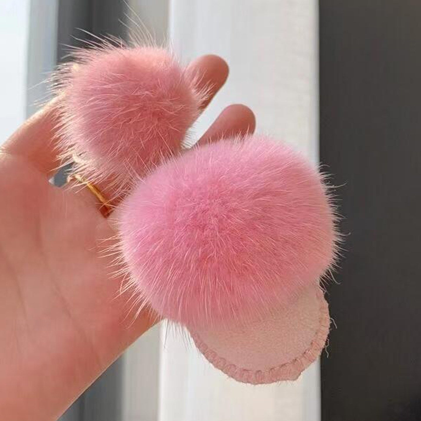 Slippers Fluffy Bag Charm
