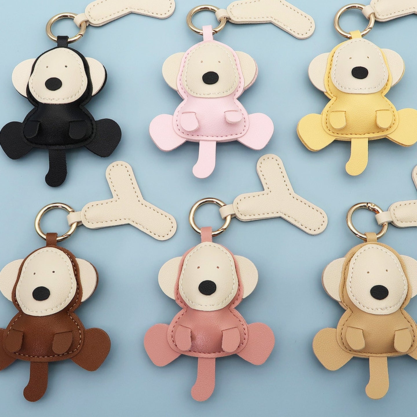 Little Monkey Leather Bag Charm