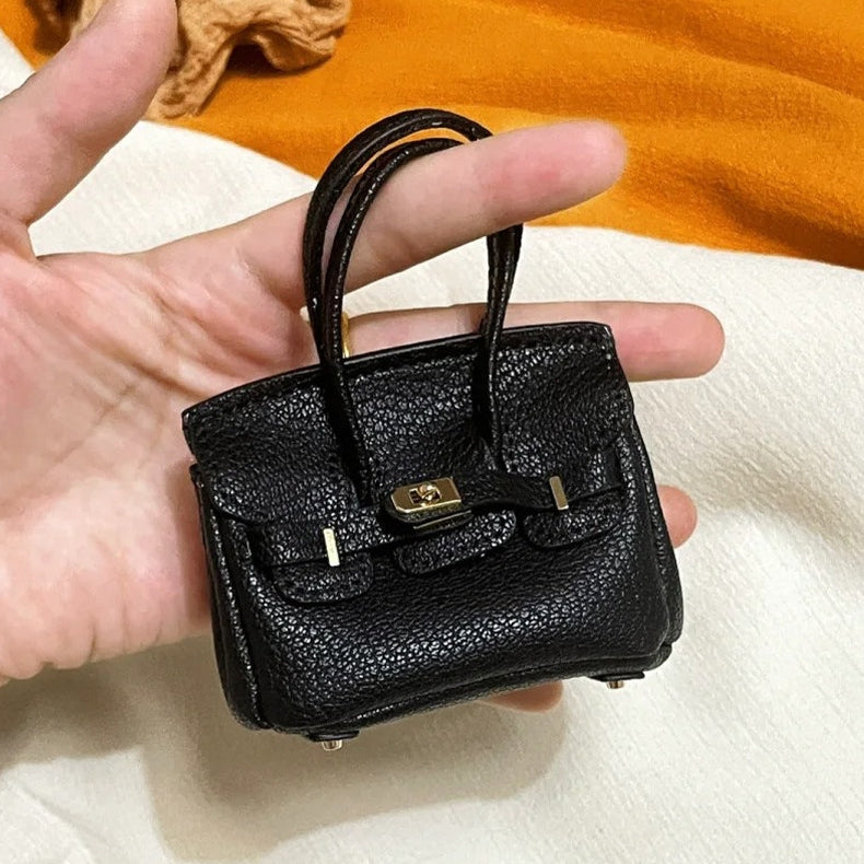 Mini House Bag Leather Bag Charm