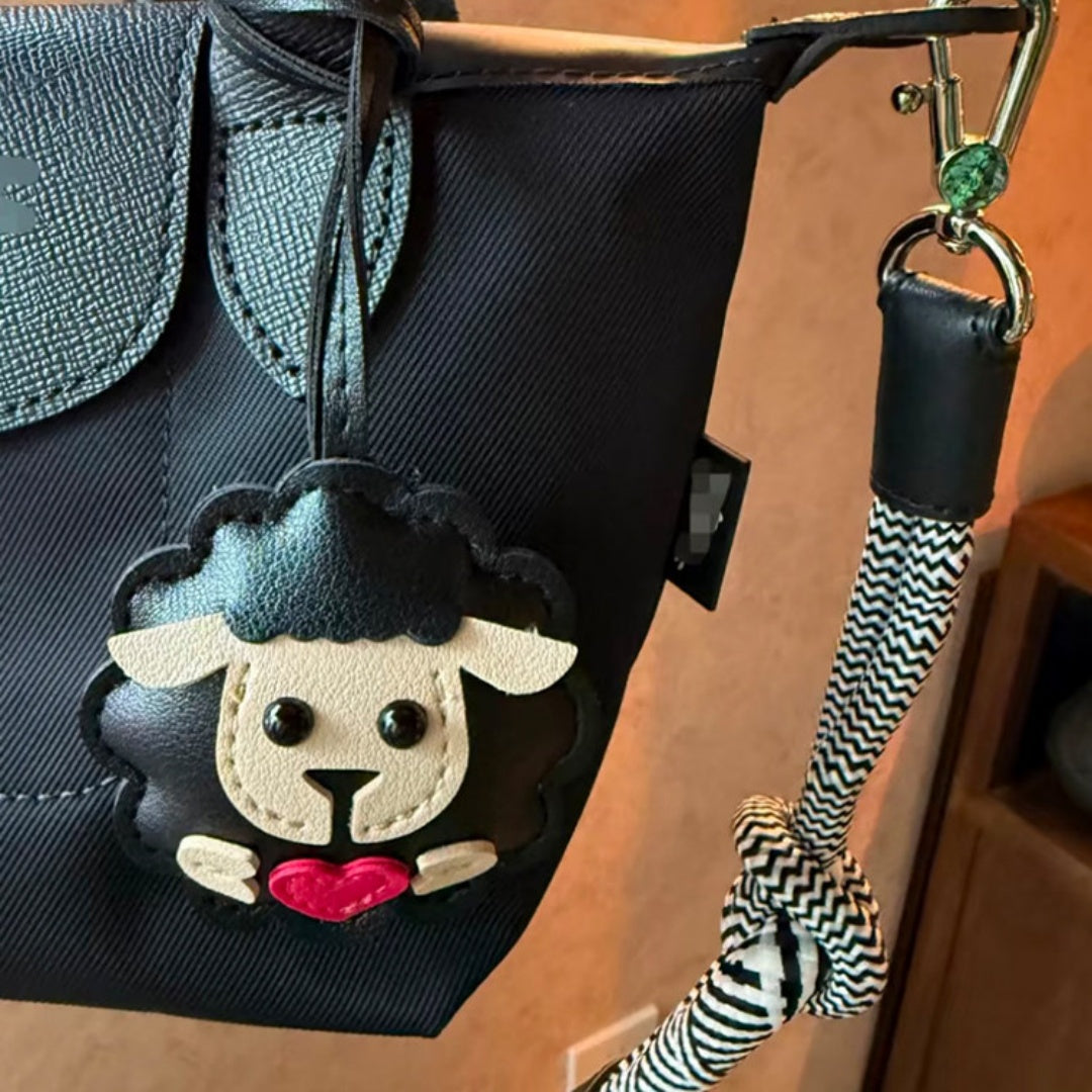 Sheep Leather Bag Charm