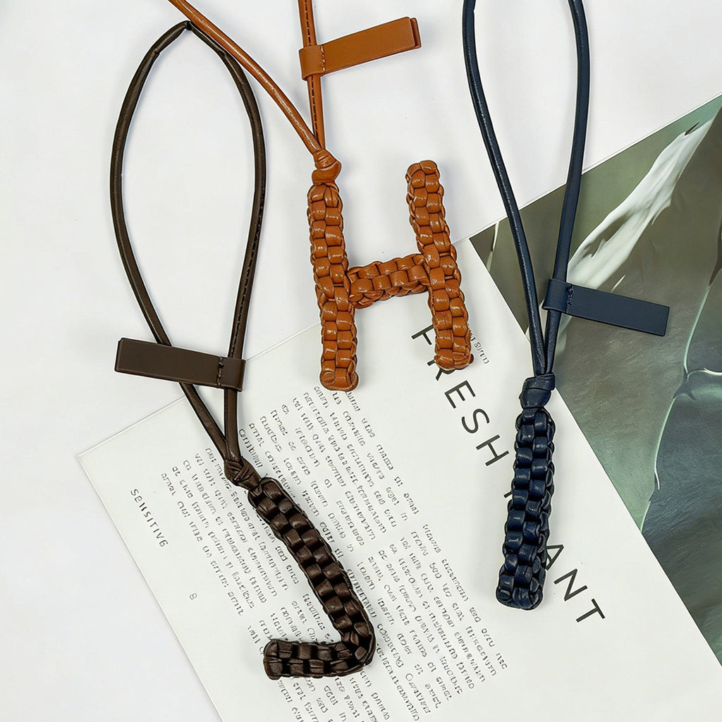 26 Letters Leather Bag Charm