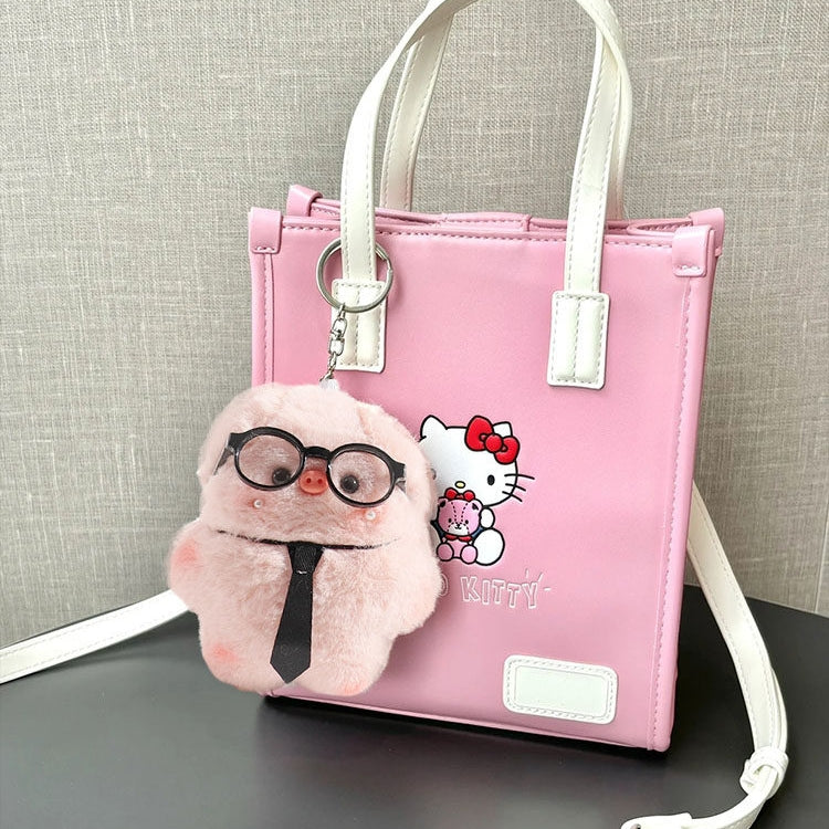 Girly Pink Pig Fluffy Bag Charm