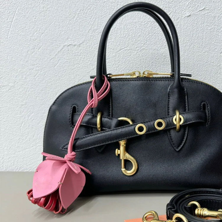 Flower Leather Bag Charm