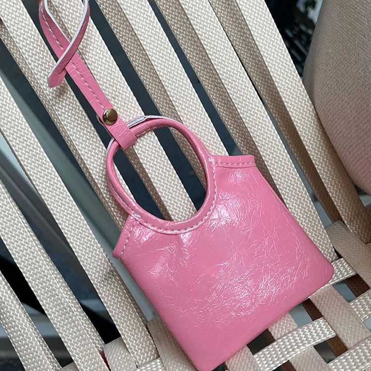 Mini Bucket Bag Leather Bag Charm