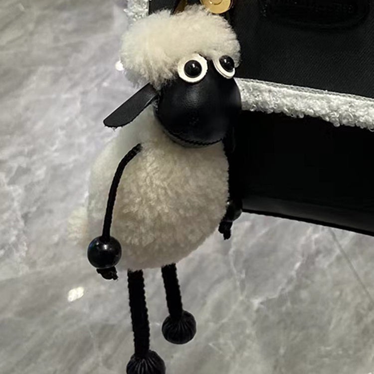 Shawn Sheep Fluffy Bag Charm