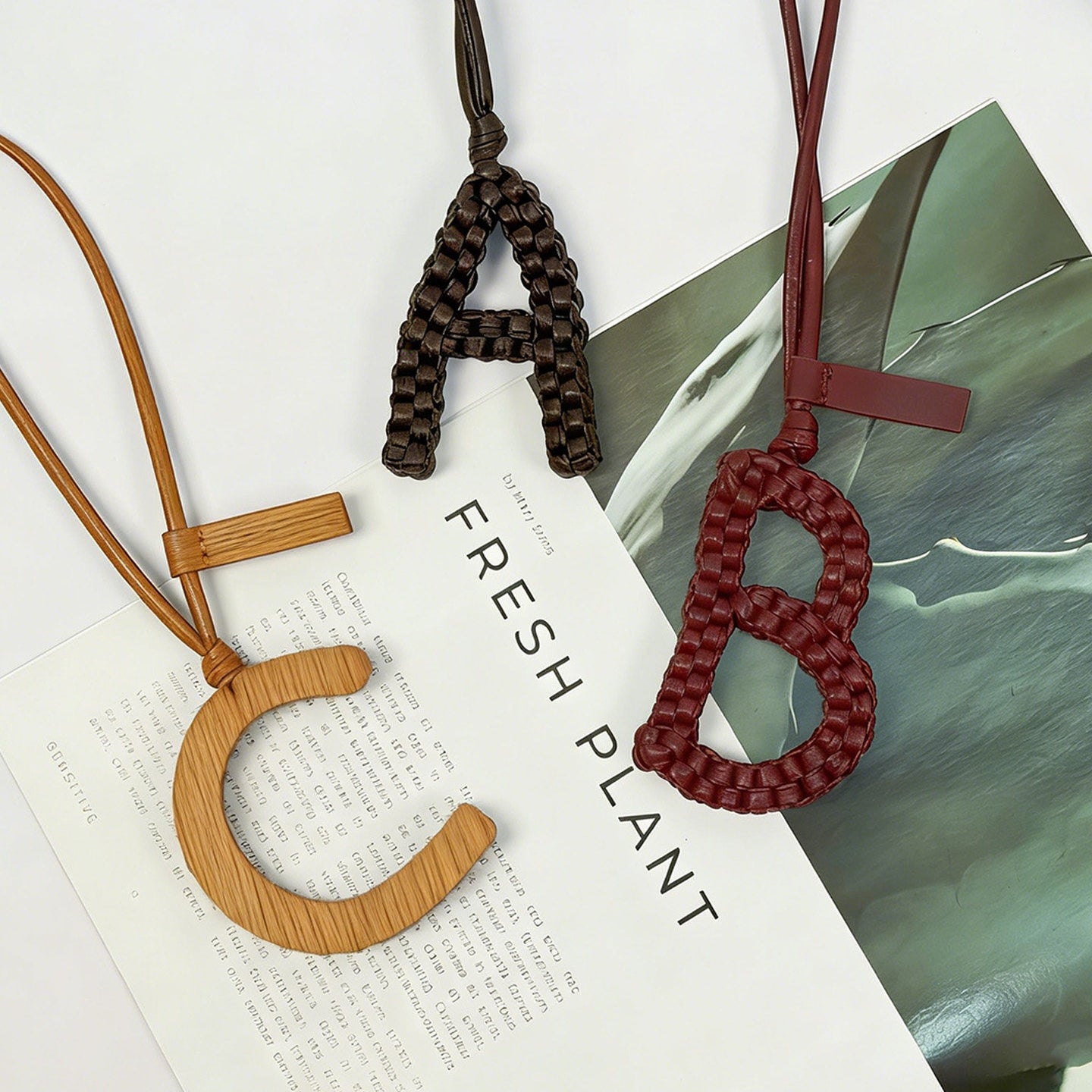 26 Letters Leather Bag Charm