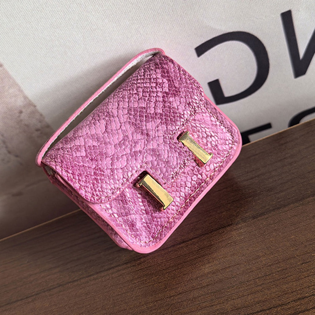 Mini Crocodile Grain Flap Bag Leather Bag Charm