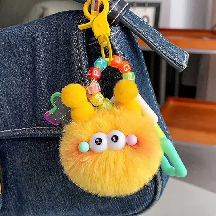 Schoolbag Coal Ball Fluffy Bag Charm