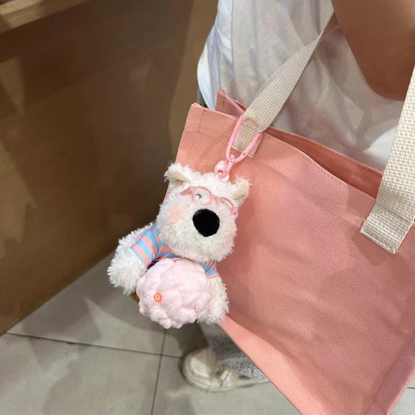 West Highland Fluffy Bag Charm