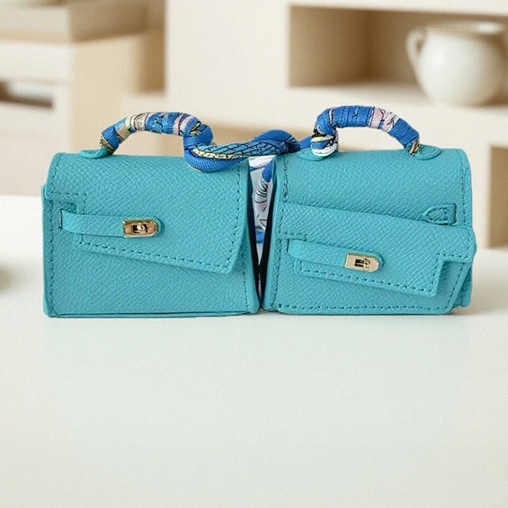 Elongated Mini Bag Leather Bag Charm
