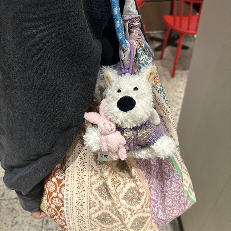 West Highland Fluffy Bag Charm