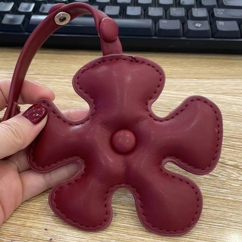 Little Flower Leather Bag Charm