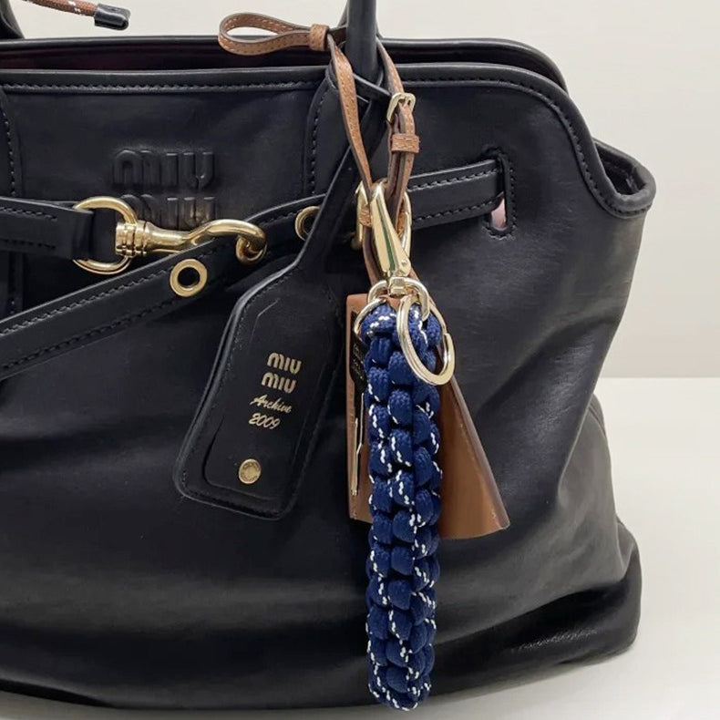 Braided Rope Knotty Bag Charm