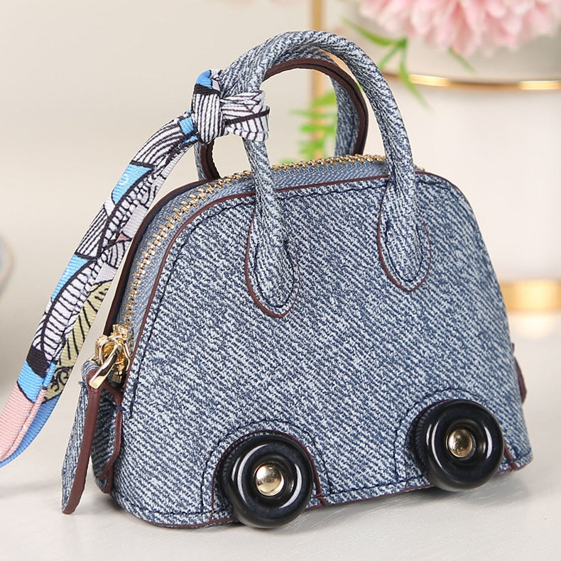 Wheel Shell Bag Leather Bag Charm